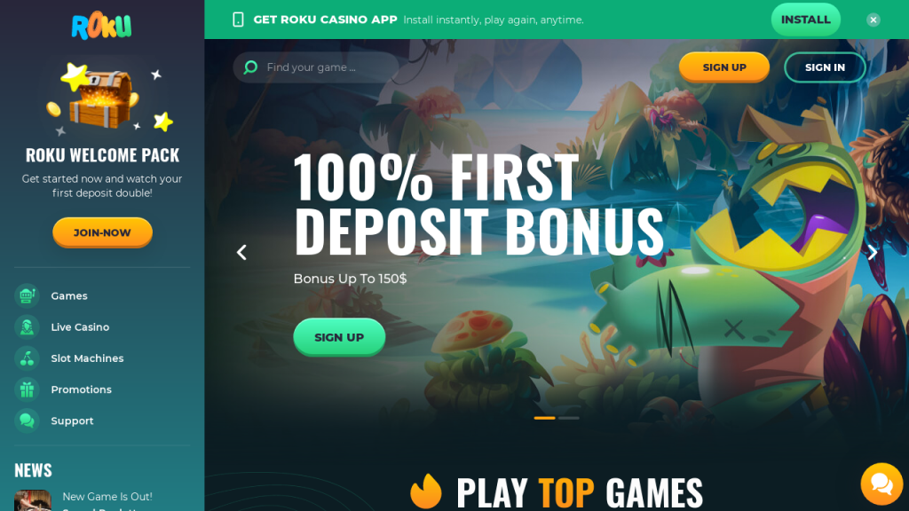 First Deposit Bonus roku casino